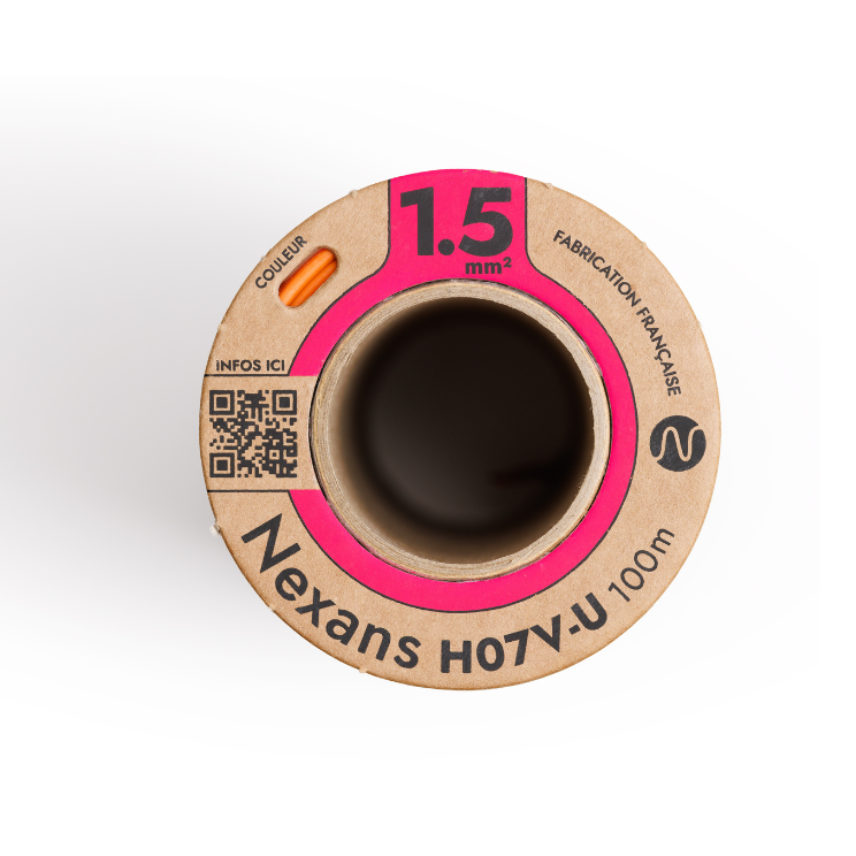 Nexans H07V-U MOBIWAY POP 1x1.5 orange D100 (1/3 pal)