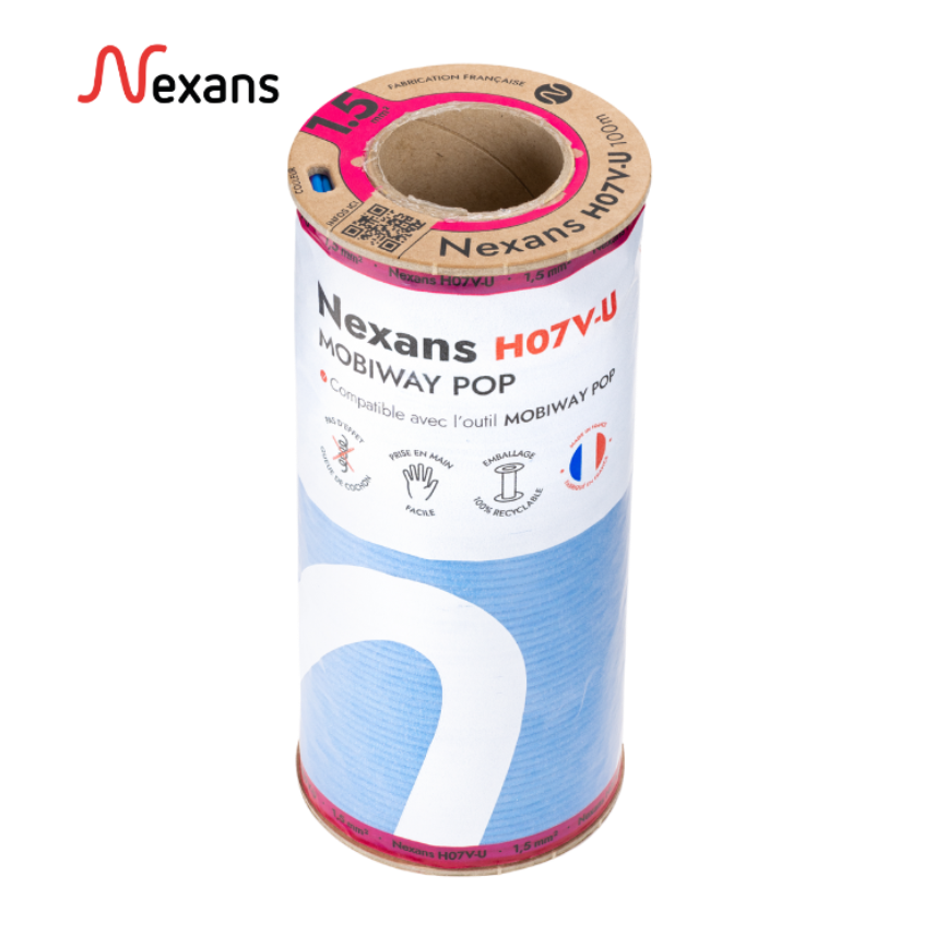 Nexans H07V-U MOBIWAY POP 1x1.5 blue D100 (1/3 pal)