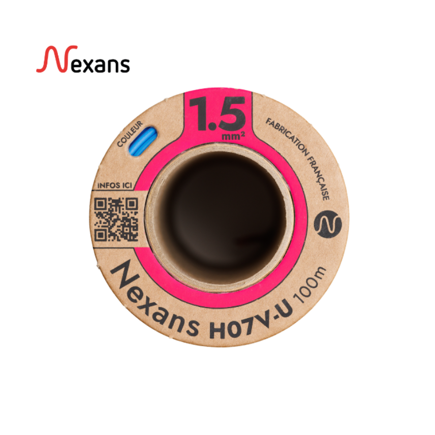 Nexans H07V-U MOBIWAY POP 1x1.5 blue D100 (1/3 pal)