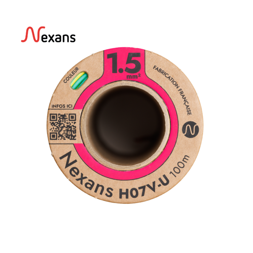 Nexans H07V-U MOBIWAY POP 1G1.5 green/yellow D100 (1/3 pal)