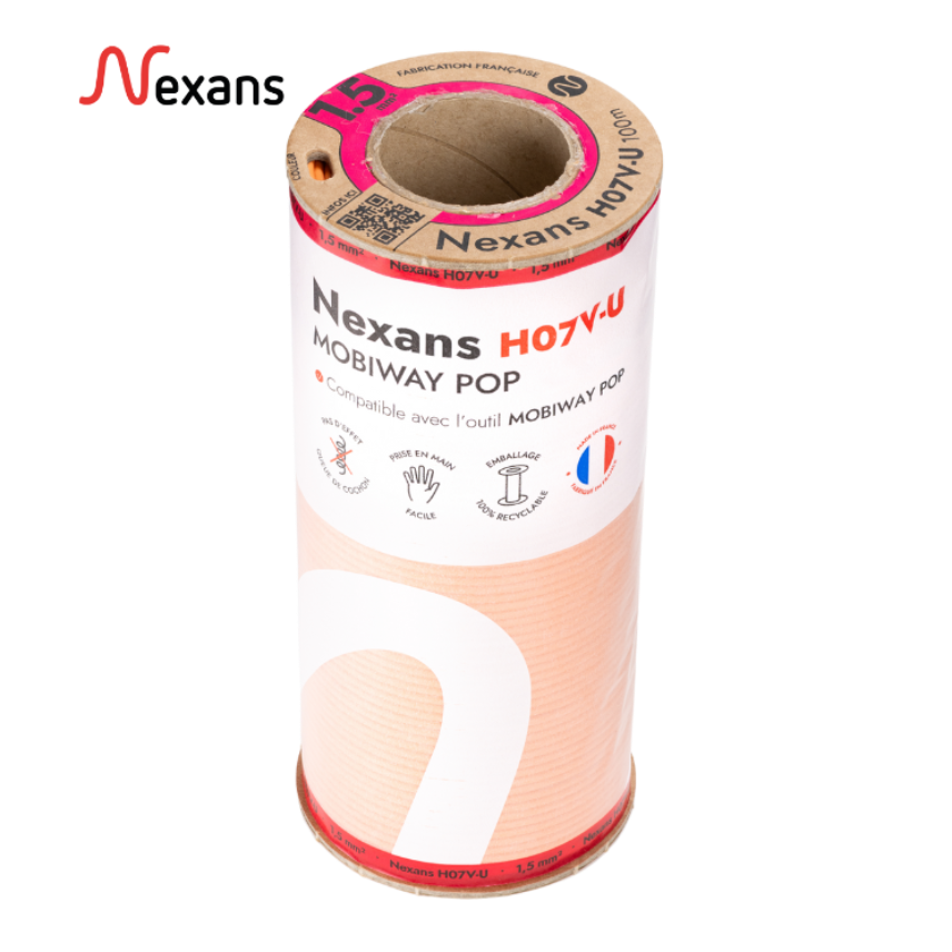 Nexans H07V-U MOBIWAY POP 1x1.5 orange D100 (1/3 pal)