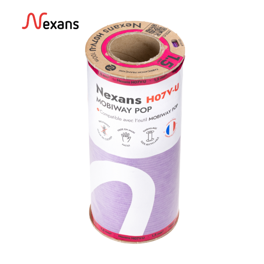 Nexans H07V-U MOBIWAY POP 1x1.5 purple D100 (1/3 pal)