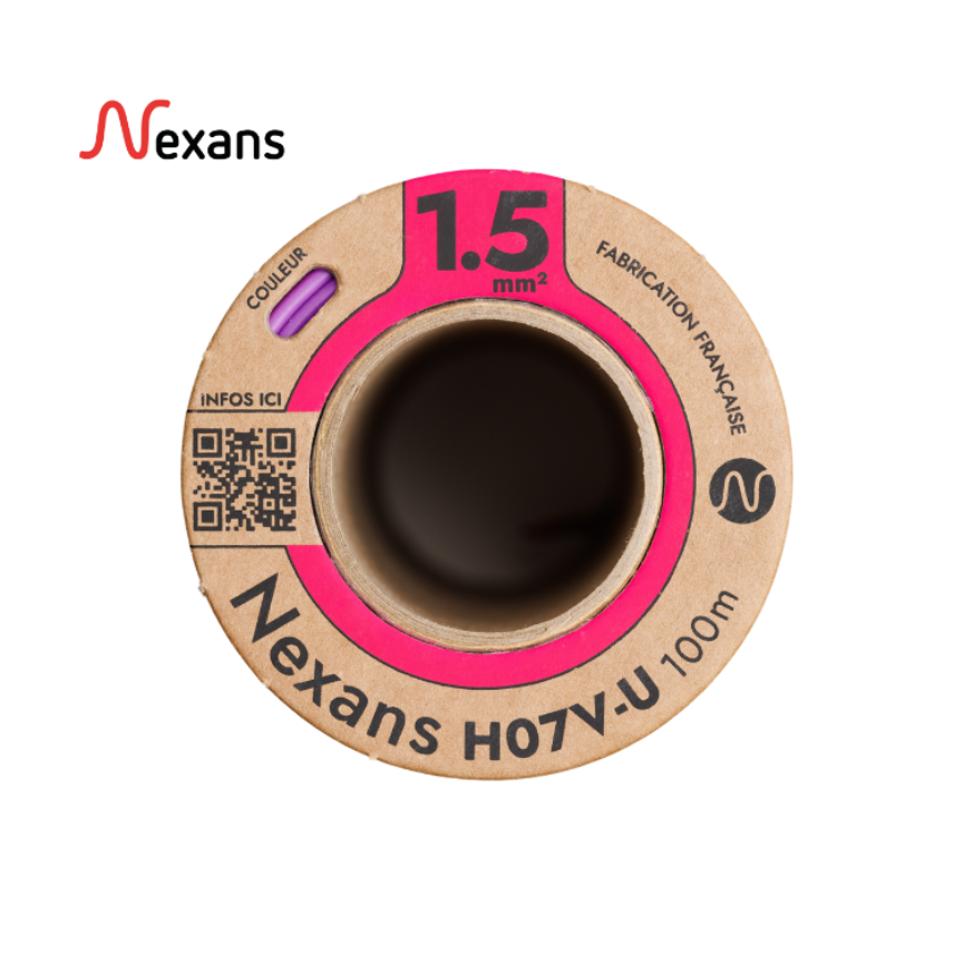 Nexans H07V-U MOBIWAY POP 1x1.5 purple D100 (1/3 pal)