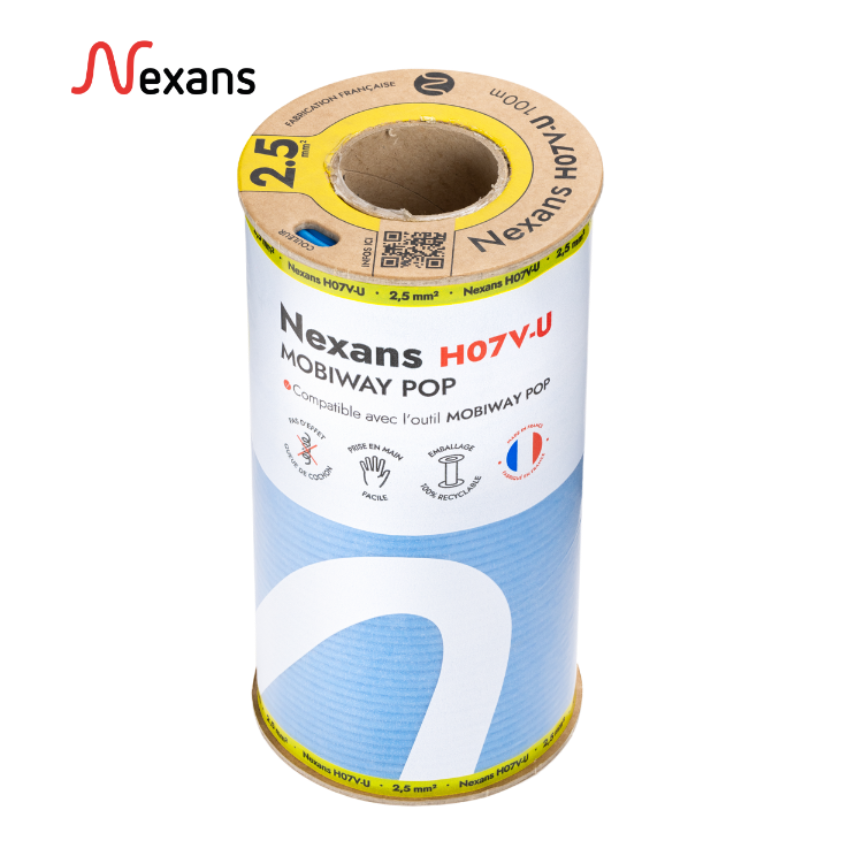 Nexans H07V-U MOBIWAY POP 1X2.5 blue C100m (1/3 pal)