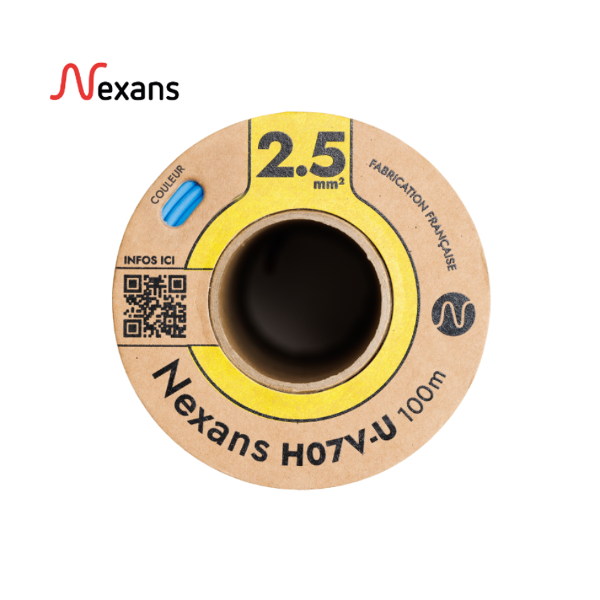 Nexans H07V-U MOBIWAY POP 1X2.5 blue C100m (1/3 pal)