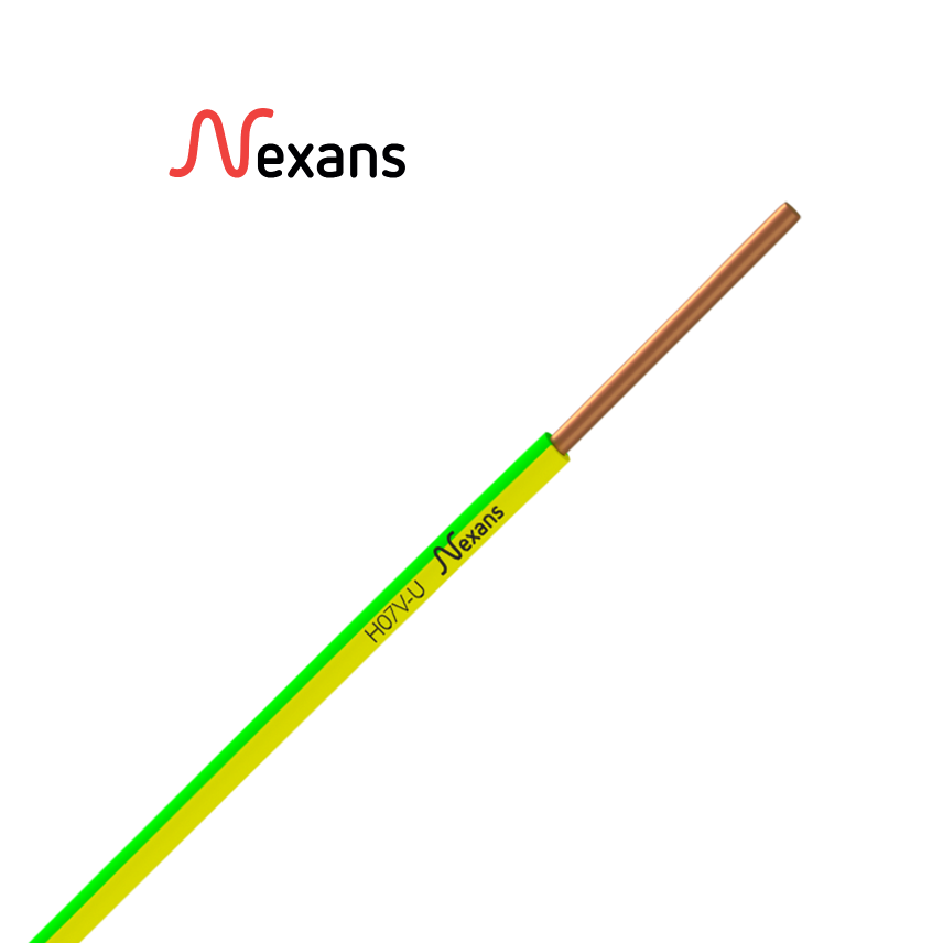 Nexans H07V-U PASSEO 1G1.5 GREEN/YELLOW C100m