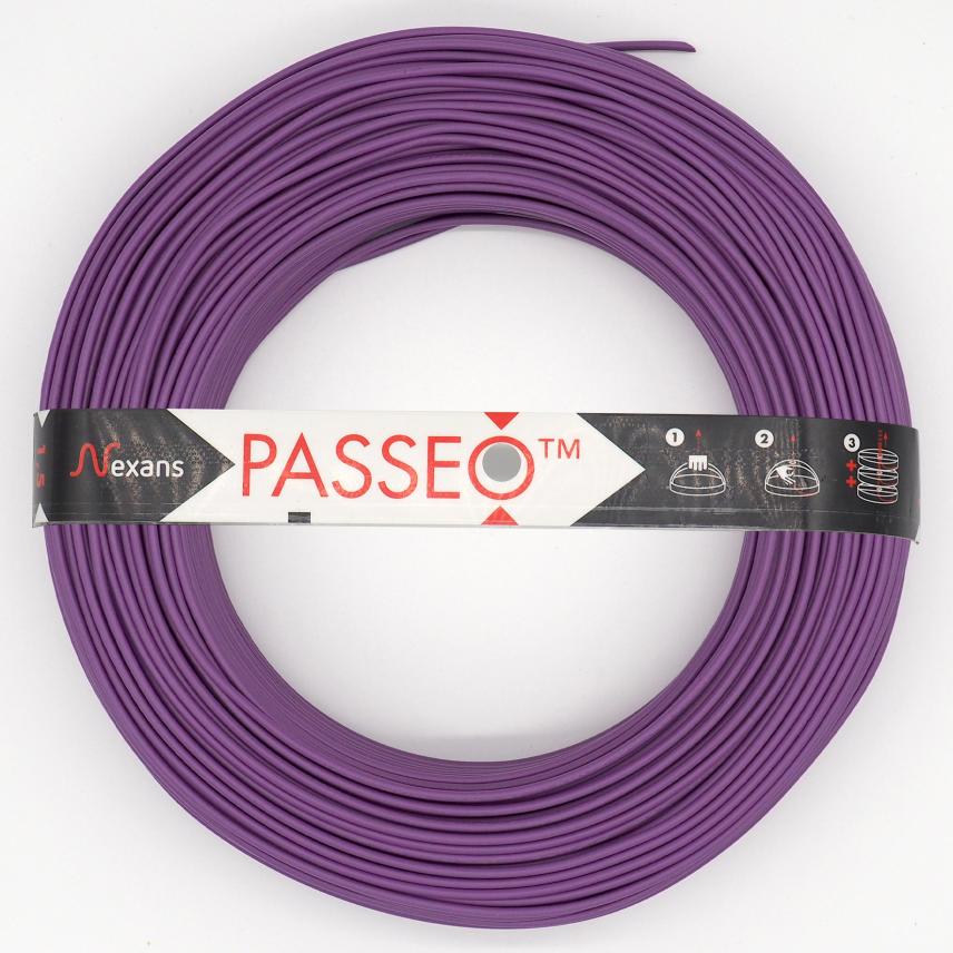 Nexans H07V-U PASSEO 1X2.5 PURPLE C100m