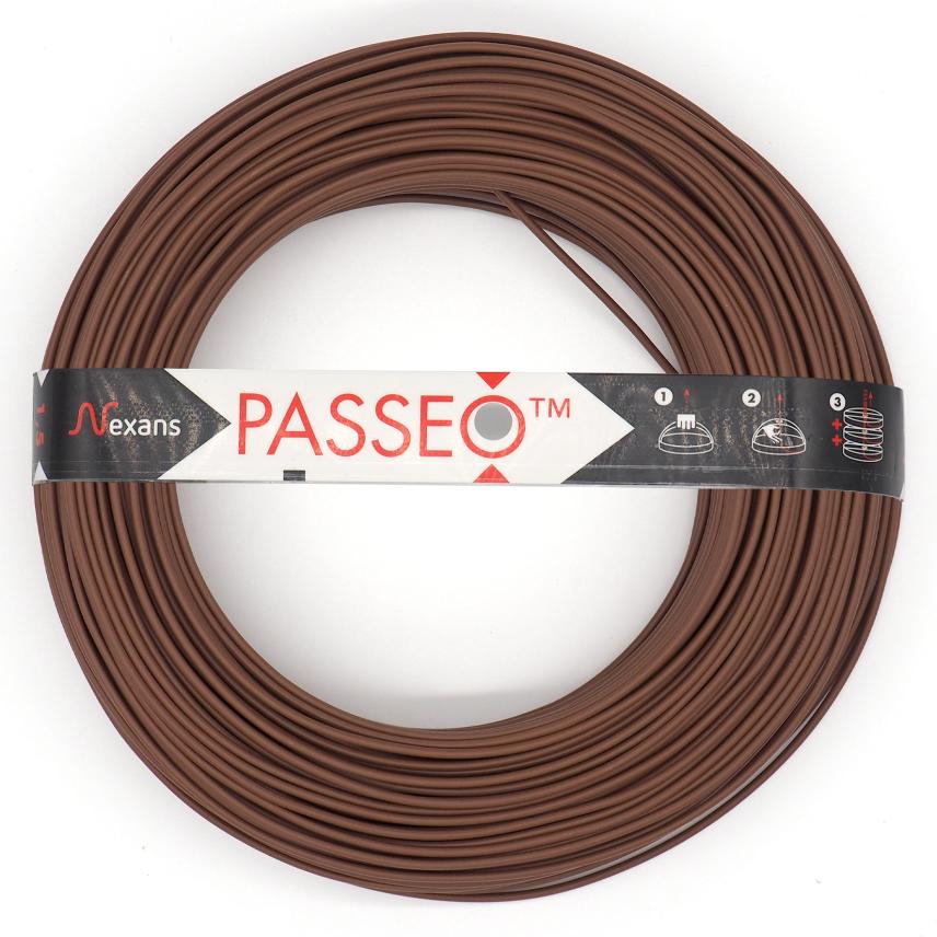 Nexans H07V-U PASSEO 1X2.5 BROWN C100m