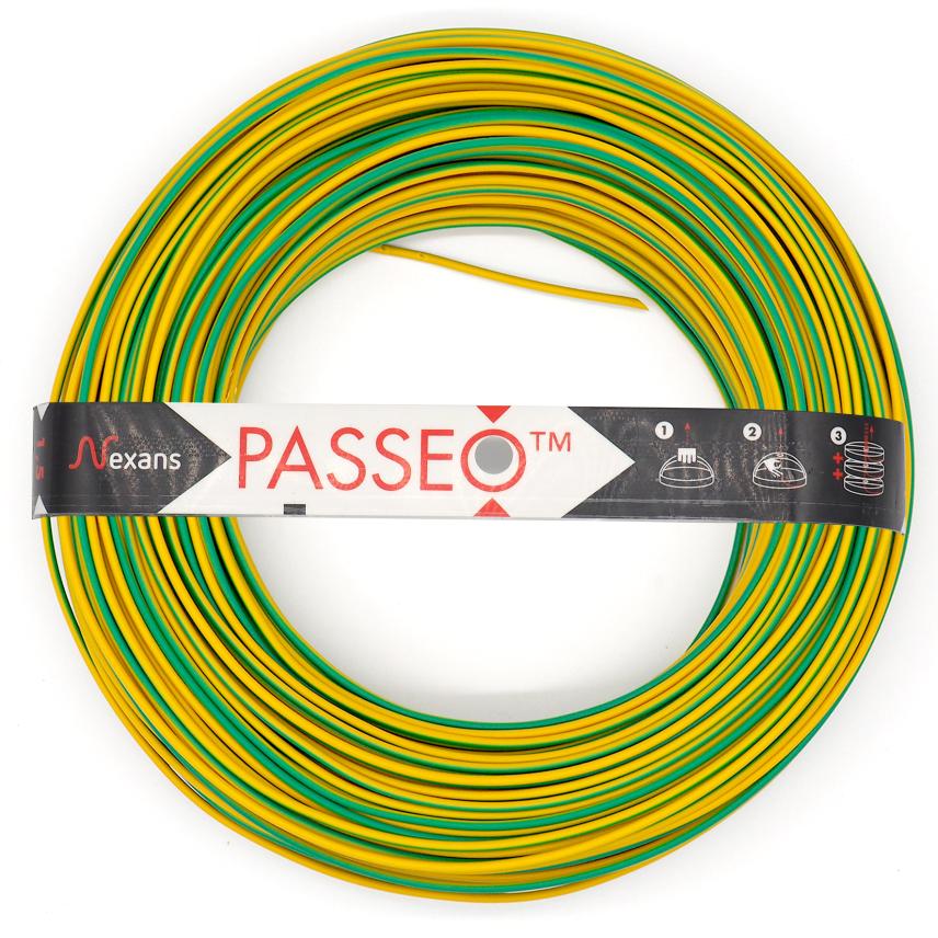 Nexans H07V-U PASSEO 1G2.5 GREEN/YELLOW C100m