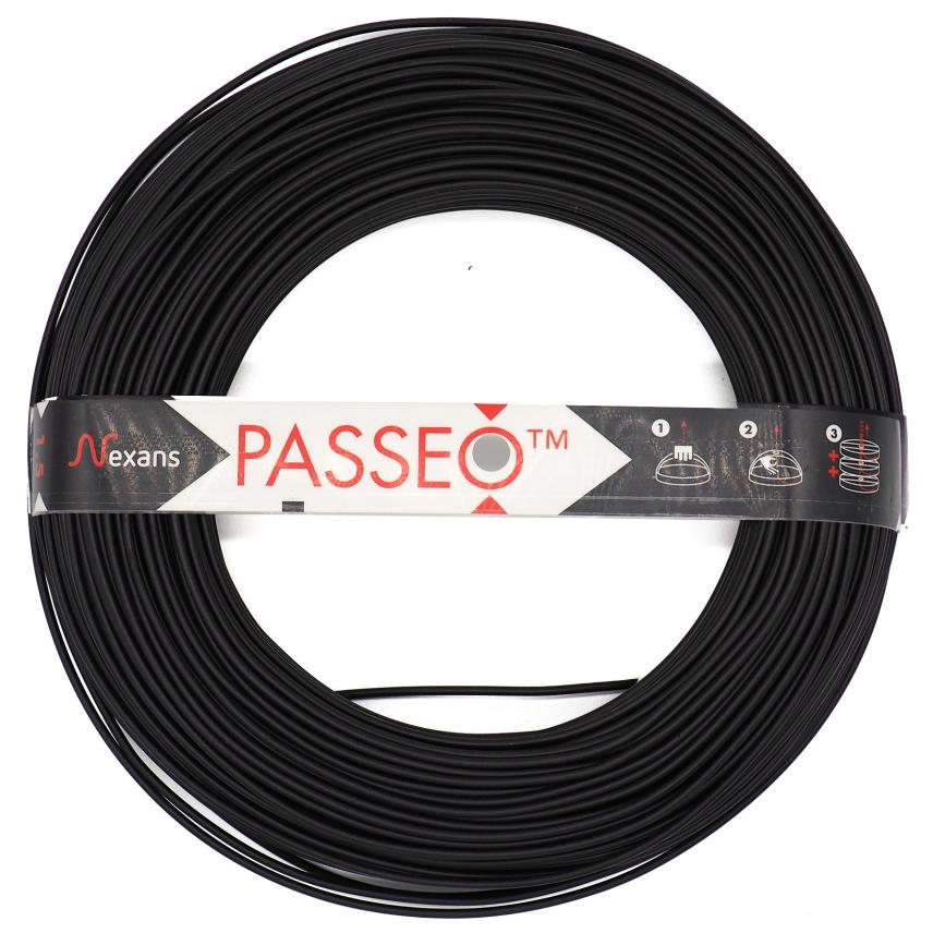 Nexans H07V-U PASSEO 1X2.5 BLACK C100m